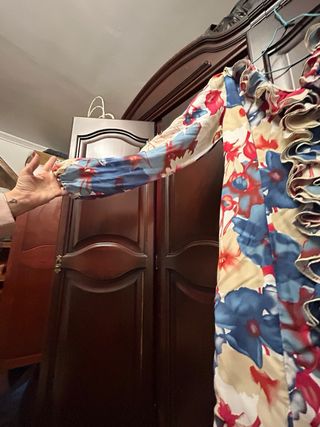 Traje de flamenca volantes estampado