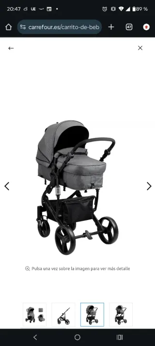 Carrito Bebé I-Beloved Kikkaboo 3 Piezas