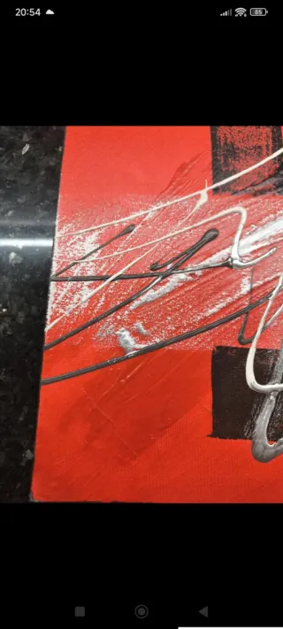 Quadri moderni rosso e nero