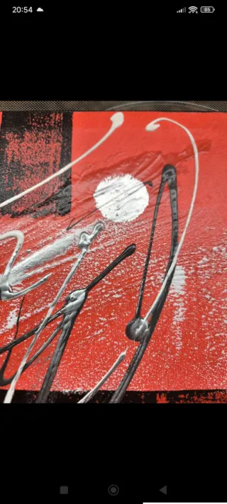 Quadri moderni rosso e nero