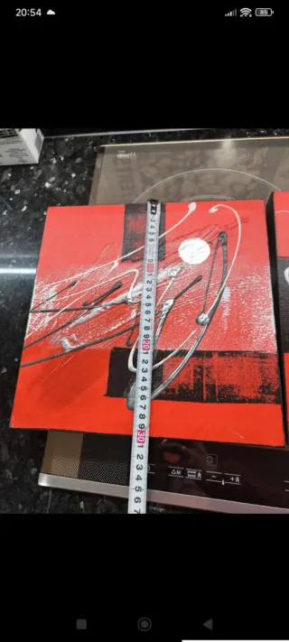 Quadri moderni rosso e nero