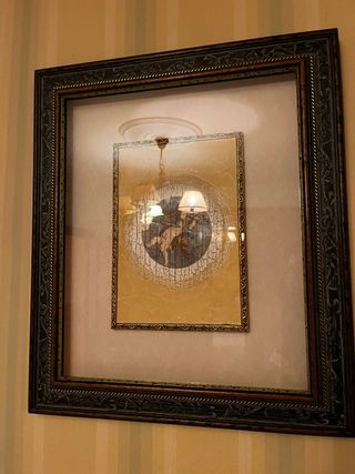 Cuadro decorativo madera y cristal