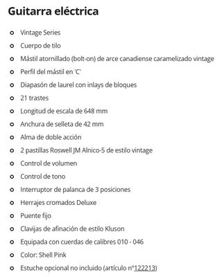 Guitarra Eléctrica Harley Benton JA-60 Rosa