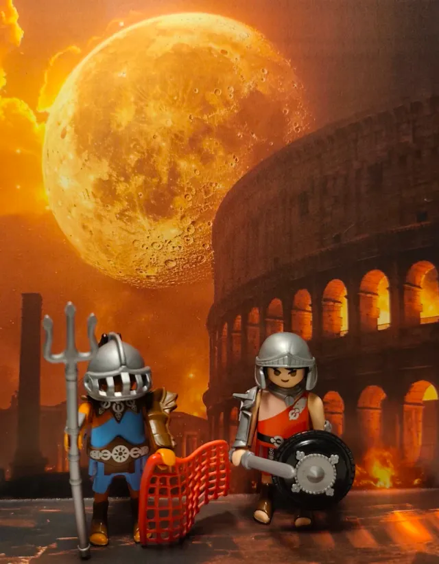 Playmobil Pareja Gladiadores Coliseo