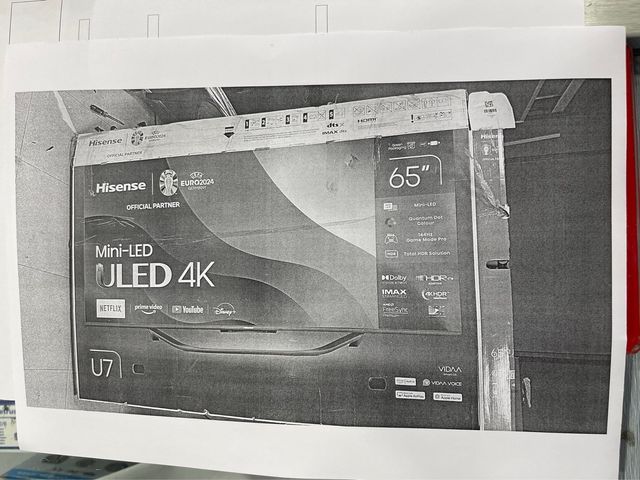 Placa Main Hisense TV 65U7KQ , pack con luces led