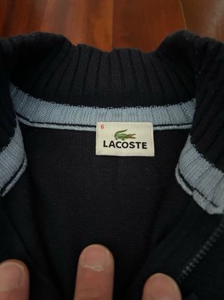 Jersey Lacoste Hombre Azul Rayas