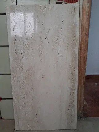 2 Piezas Mármol Travertino 80x44