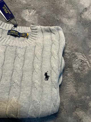 Jersey Polo Ralph Lauren Gris Talla M