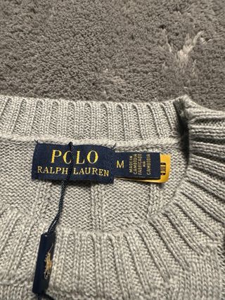 Jersey Polo Ralph Lauren Gris Talla M