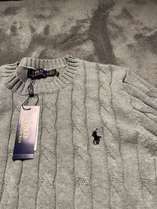 Jersey Polo Ralph Lauren Gris Talla M