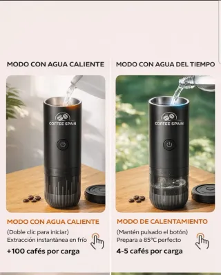 Cafetera Portátil Capsulas y molido Coffee Spain