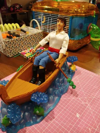 Set Muñecas Ariel y Príncipe