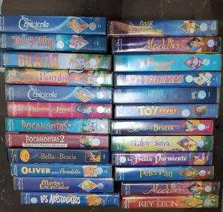 24 Películas Disney VHS Clásicos