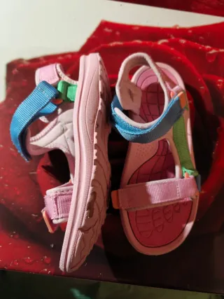 Sandalias Niña Rosas y Azules