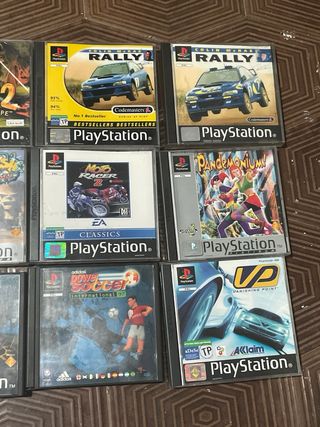 Lote Juegos PS1 + Volante