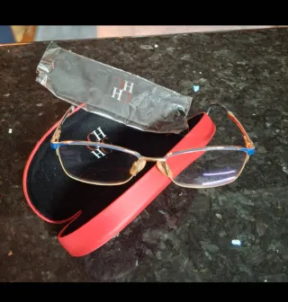 Montura Gafas Carolina Herrera Azul y Dorada