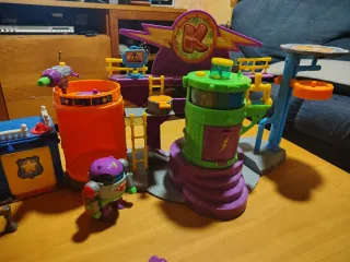 Superzings Pack de 3 Vehículos y Edificios