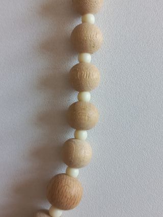 Collana Vintage Legno e Sughero Naturale