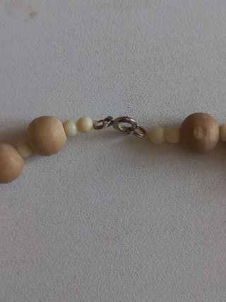 Collana Vintage Legno e Sughero Naturale