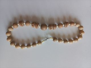 Collana Vintage Legno e Sughero Naturale