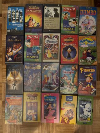 Lote Cintas VHS Disney y Clásicos