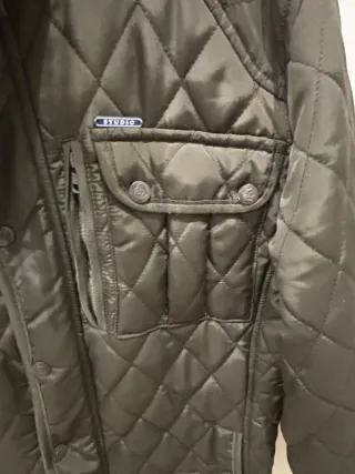 Cazadora acolchada Studio verde militar Talla M