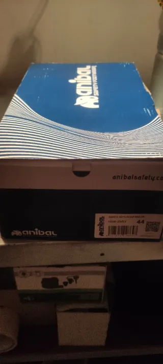 Zapatos de seguridad Anibal negros y azules