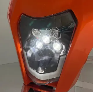 Mascherina + Faro LED KTM EXC Bianco