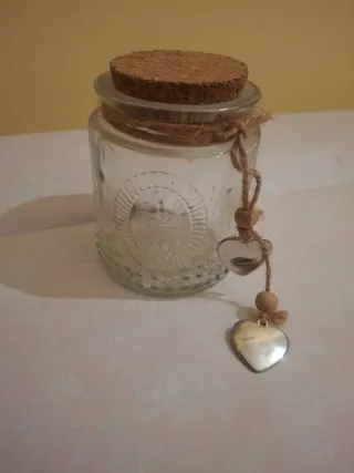 Barattolo decorativo con cuori