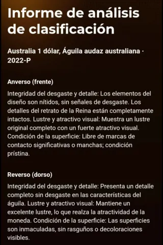 Moneda Águila Australiana 2022 1oz Plata