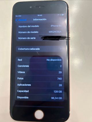 iPhone 6s 128GB Rosa