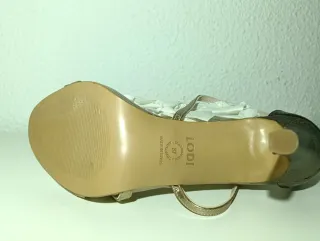 Sandalias tacón alto 37 mujer