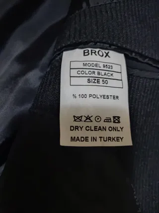 Traje Brox Sister Talla 44 Negro