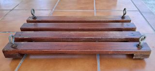 Asiento columpio madera antiguo