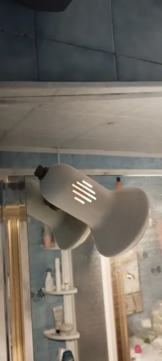 Espejo de baño plateado LEER ANUNCIO Y VER FOTOS.