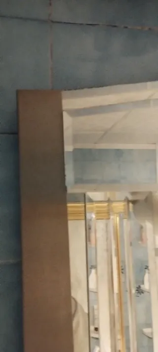 Espejo de baño plateado LEER ANUNCIO Y VER FOTOS.