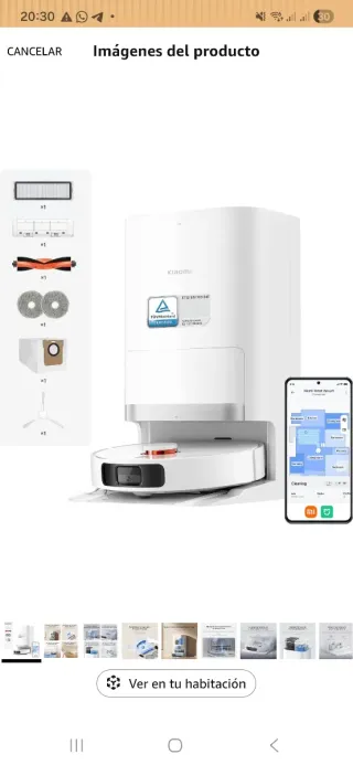 Xiaomi Robot Vacuum X20+ con repuestos