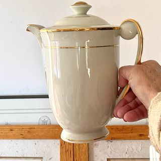 Juego Café Limoges Porcelana Francesa Antiguo