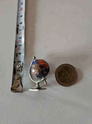 Bola del mundo plata y esmaltes