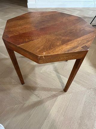 Mesita auxiliar Zara Home madera y metal