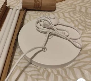 Lámpara de pie de ratán