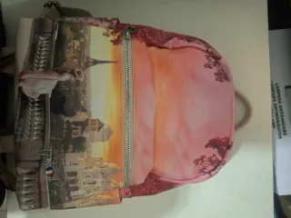Borsa zaino stampa Parigi