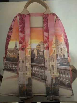 Borsa zaino stampa Parigi