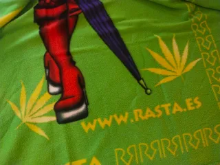 Manta polar verde 120x150cm