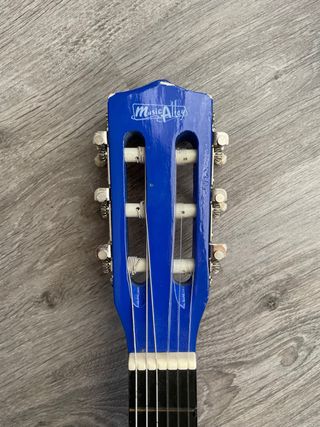Guitarra española azul para niños
