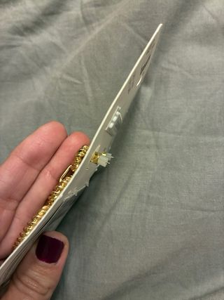 Pendientes de Mango dorados diseño corazón largos