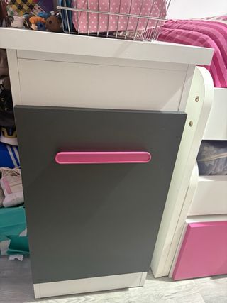 Armario juvenil 2 camas y estantería