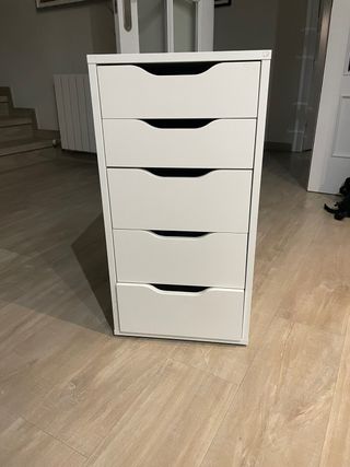 Cajonera blanca 5 cajones