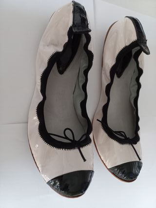 Ballerine Bloch London Bianco Nero