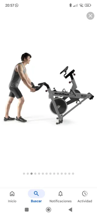 Bicicleta Spinning NordicTrack GX 3.9